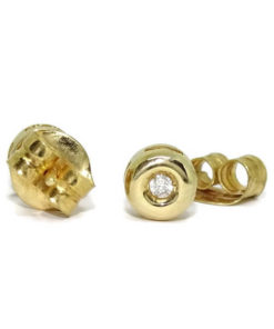 Pendientes de diamantes oro amarillo 0.08 quilates