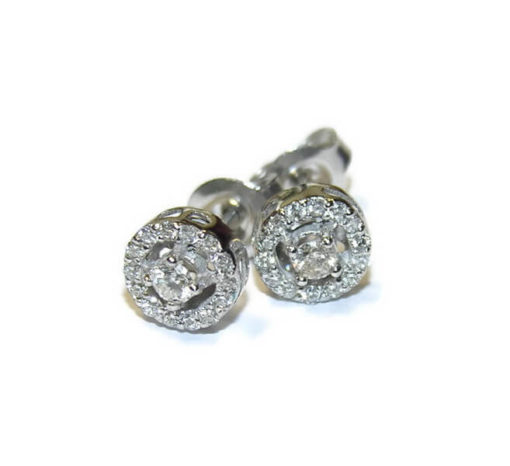 Pendientes  diamantes oro blanco 0.38 quilates - Imagen 3