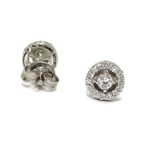 Pendientes  diamantes oro blanco 0.38 quilates - Imagen 4