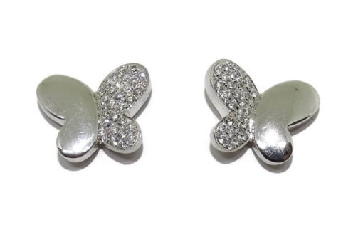 Pendientes mariposa diamantes oro blanco 0.32 quilates - Imagen 10