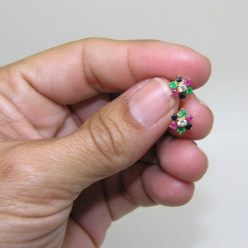 Pendientes flor bebe - Imagen 3