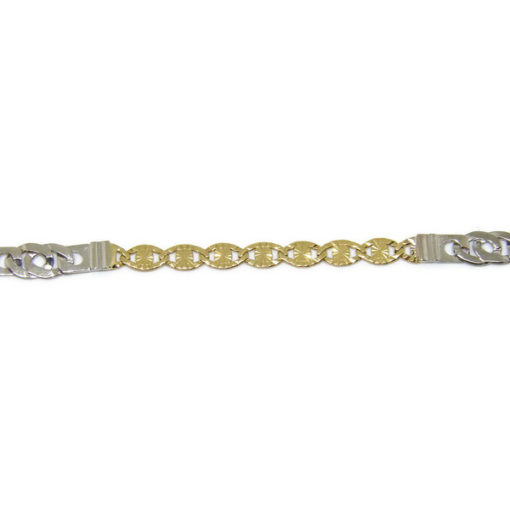 Pulsera bicolor oro - Imagen 6