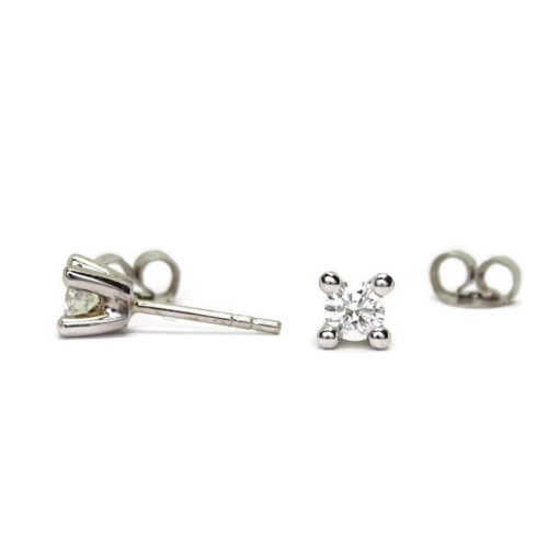 Pendientes diamantes 0,30cts 4 garras - Imagen 3