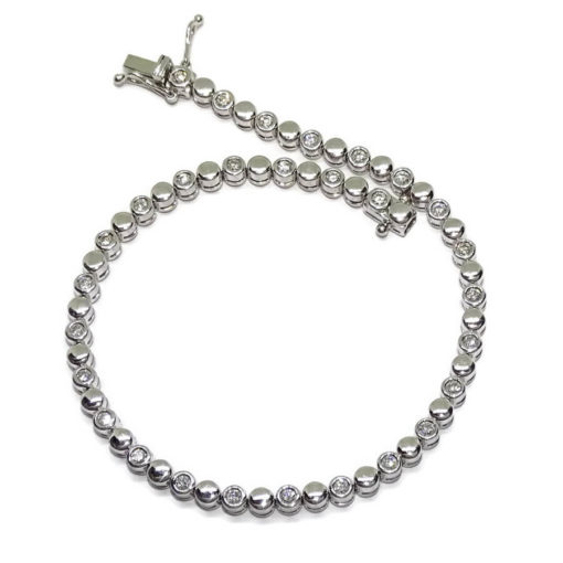 Pulsera diamantes 0,66cts chatones - Imagen 7