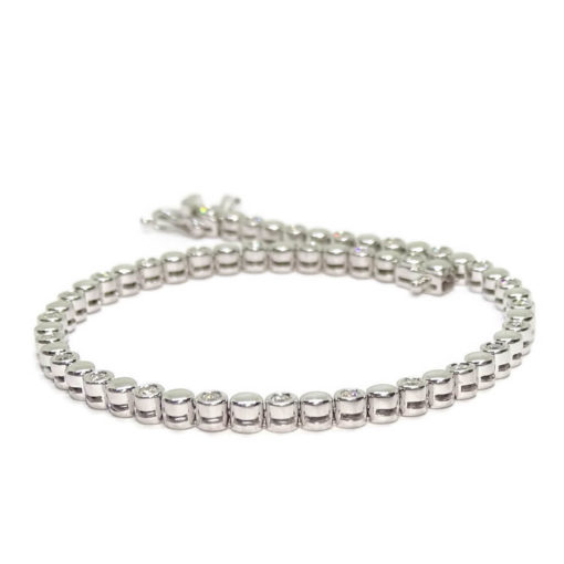 Pulsera diamantes 0,66cts chatones - Imagen 8