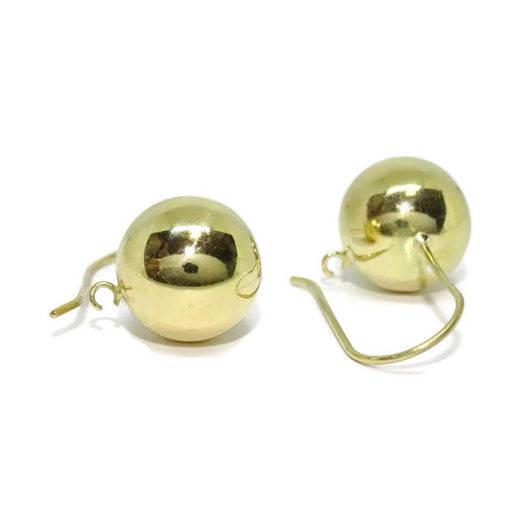 Pendientes bola y gancho 12mm - Imagen 5