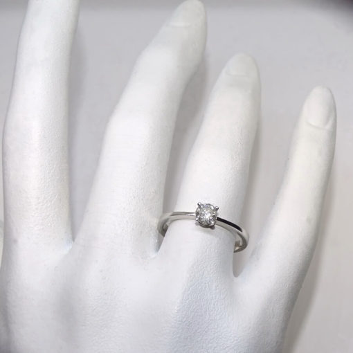 Anillo 4 garras 0,40cts - Imagen 2