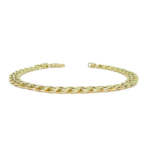 Pulsera de Oro Amarillo de 18k para Hombre Tipo barbada de 21.00cm de Larga, 6.5mm de Ancha - Imagen 3