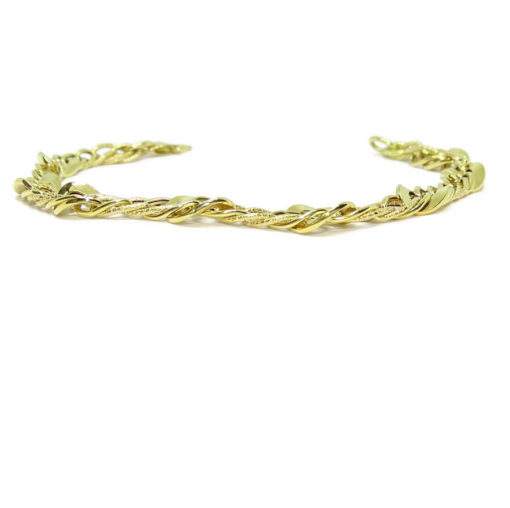 Pulsera para mujer de 6mm de ancha todo oro amarillo 18k - Imagen 4