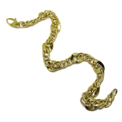 Pulsera para mujer de 6mm de ancha todo oro amarillo 18k - Imagen 3