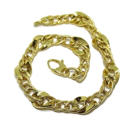 Pulsera para mujer de 6mm de ancha todo oro amarillo 18k - Imagen 6