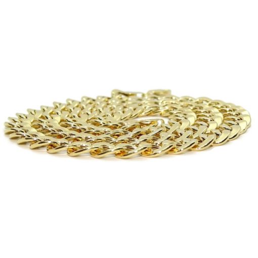 Cadena muy grande para hombre de oro amarillo de 18k tipo barbada hueca de 24.20gr de oro de 18k - Imagen 3