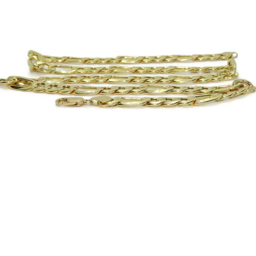 Cadena de oro amarillo de 18k para hombre modelo 3x1 plana de 9.00 mm de grosor por 60cm de larga. - Imagen 6