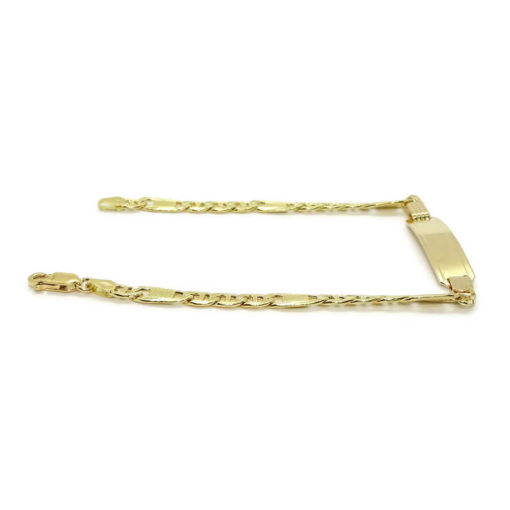 Pulsera para hombre de oro amarillo de 18k con placa y cadena ancla de 5.00 mm de ancha. - Imagen 6